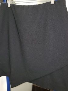 H&M Asymmetric black skirt sz M